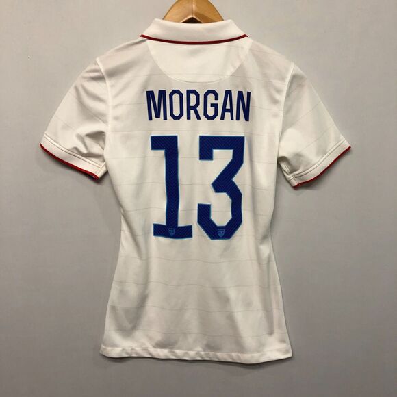 Nike Women 2014 Morgan #13 USA Soccer Jersey Size Small M188 -19 - Picture 9 of 16
